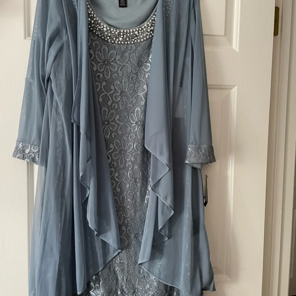 R&M Richard MOB dress, teal size 16 - Picture 7 of 13
